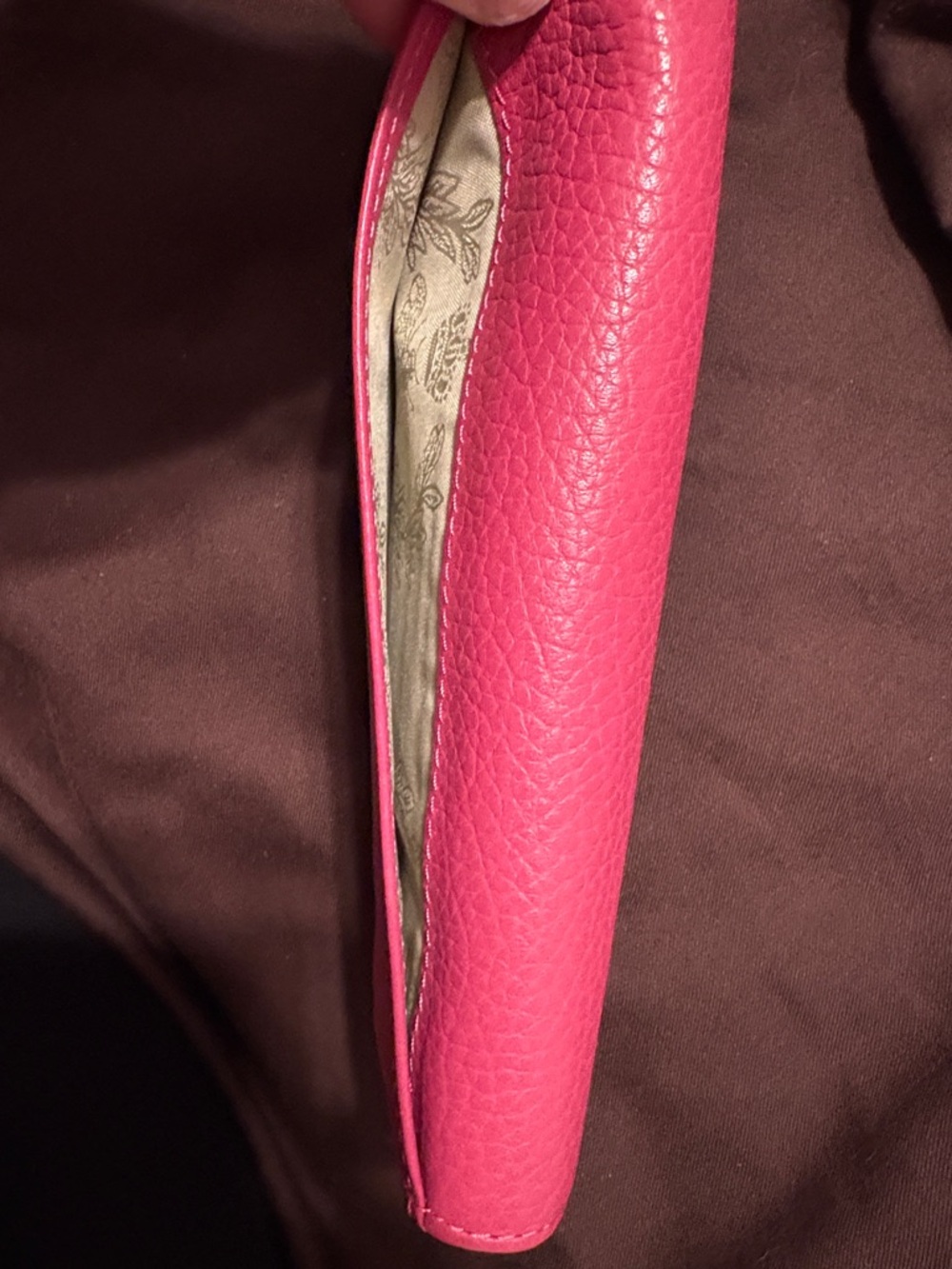 My Flat in London Hot Pink Bow Wallet with Crystal Accent - Picture 3 of 6